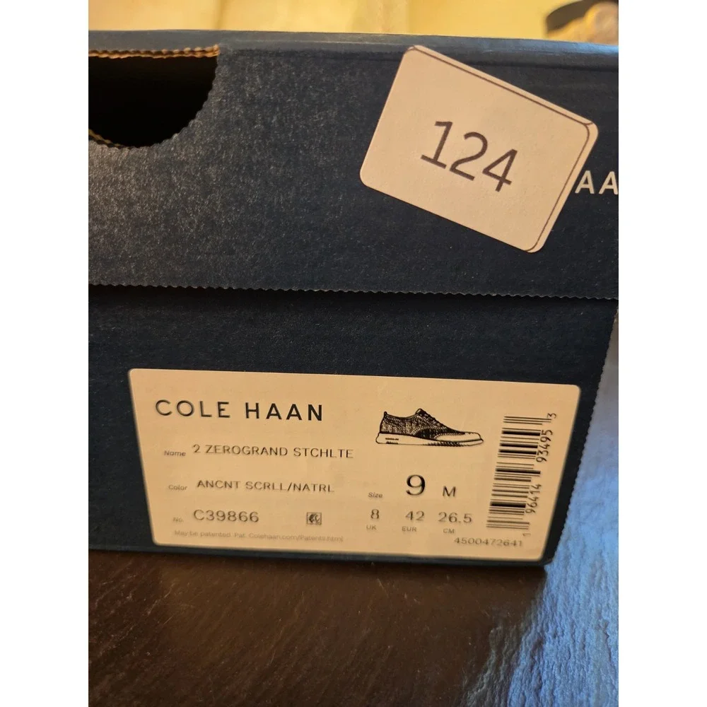 Cole Haan Men's 2.ZeroGrand Stitchlite Knit Oxford Ancient Scroll Sz 9 NEW! $209